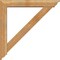 Ekena Millwork Traditional Traditional Rough Sawn Bracket w/ Offset Brace, Western Red Cedar, 6"W x 36"D x 36"H BKT0604X36X36TRA01RWR - alternate 2